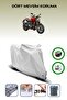Gray Rear Bag and Lock Compatible Ducati Monster 1200 Compatible Motorcycle Tarpaulin