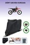 Black Rear Bag and Lock Compatible Honda Cr 250 Compatible Motorbike Tarpaulin