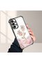 Samsung Galaxy A13 Compatible Romantic Pink Rose Transparent Silicone Protective Case - 4