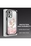 Xiaomi Redmi Note 10 Pro Compatible Romantic Pink Rose Transparent Silicone Protective Case - 4