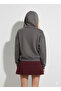 Women's Three Thread B Printed K Hooded Cotton Inside Soft Textured Regular Cut Sweatshirt - 3