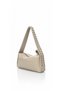 Women's Soft Leather Studded Detail Shoulder Bag - 4