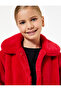 Long Sleeve Peter Pan collar Plush Coat - 3