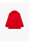 Long Sleeve Peter Pan collar Plush Coat - 5