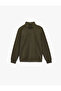 Regular Fit Long Sleeve Basic Half Zip Sweatshirt - 3