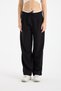 Women's Wide Leg Fabric Pants with Loose Legs, Lace-Up Waist, White with Decorative Details, Zipper Closure - 6