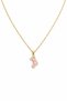 Women's Gold Color Stone Sock Figured Steel Necklace – Non-Tarnish, Stylish and Everyday Wear