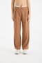Women's Wide Leg Fabric Pants with Loose Legs, Lace-Up Waist, White with Decorative Details, Zipper Closure - 6