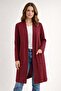 Women's Straight Long Cardigan with Pockets 4341