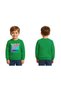 Unisex Smile Printed Children's Swaetshirt 3 Thread Raised