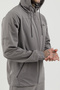 Sportswear Full Length Zippered Men's Hooded Tracksuit Set Gray - 5