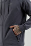 Sportswear Full Length Zippered Men's Hooded Tracksuit Set Titanium - 7