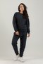 Clubby Ir Zone Women's Ribbed Long Sweatpants Navy Blue - 5