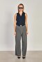 Women's buttoned flap pocket vest - navy blue - 3