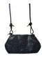 Ezzybliss Women's Black New Season Portfolio and Knitted Pattern Scholarship Model Strap Handbag Shoulder Bag