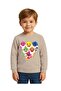 Unisex Baby Shark Printed Children's Swaetshirt 3 Thread Raster - 2