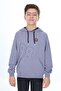 Boy's Relax Fit Hooded Pocket Lightweight Drop Shoulder Printed Sweatshirt