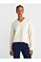 V-Neck Wool Blend Knitwear Sweater