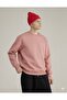 Unisex Oversize Sweatshirt Norf Sarf Map Printed Pink – Crew Neck, 3 Thread Raster Printing - 3