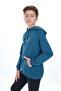Boy's Relax Fit Hooded Pocket Lightweight Drop Shoulder Printed Sweatshirt - 4