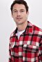 Men's relaxed fit comfortable cut double pocket winter plaid lumberjack shirt - 2
