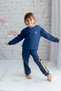 Children's Rainbow Stripe Top and Bottom Set Tracksuit Set - 2