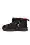 Black Suede Fur Lined Cold Resistant Girls' Boots Ugy F - 4