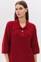 Fleece-Lined wide collar buttoned three-quarter knitwear - 3