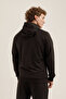 Saturn Ur7 Pro I Full Length Zippered Men's Hooded Sweatshirt Black - 3
