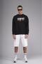 Trend Biz Oversized Pattern Crew Neck Front Printed Sweatshirt - 3