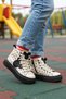 Beige Zippered Fleece Lined Non-Slip Sole Girls' Boots Aisha F - 3