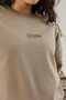Border Fz.7 Crew Neck Women's Sweatshirt Brown - 5
