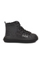 Black Zippered Fleece Lined Non-Slip Sole Girls' Boots Aisha F - 2