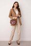 Women's City Hand and Shoulder Bag with Adjustable Strap and Metal Buckle Detail