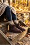 Ecemnur Suede Sheepskin Mini Size Ankle Short Women's Boots - 3