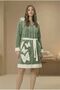 Women's Zippered Hooded Butterfly Embroidered Ultrasoft Bathrobe - 2