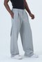S-12Xl Loose Fit Wide Leg 4 Seasons Men's Gray Pants - 8