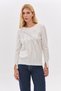 Sausage Collar Sleeves and Hem Slit Stone Tricot - 2