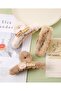 Teddy Bear Figured Baby Bow Model with Text Detail, Brown Color, 11 cm Plush Latch Buckle - 2