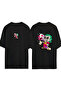 Joker Anime 1 Design Printed Black Oversized t Shirt