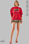 Unisex Long Sleeve Drink-Drank-Drunk Printed Crew Neck Hoodless Fleece-Lined Oversized Sweatshirt - 4