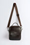 Genuine Leather Shoulder Messenger Bag - 4