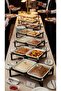 Buffet warmer, rectangular double serving dish, 3 liters + 3 liters - 6