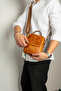 Genuine Leather Shoulder Messenger Bag - 5