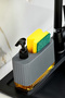 Modern Countertop Liquid Soap Dispenser with Transparent Base - Sponge Compartment (550 ml) - 2