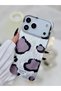 iPhone 17 Promax Compatible Shine Gray Leopard Color Gradient Shiny Design Silicone Case - 3