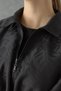 Patterned Jacquard Jacket Black - 4