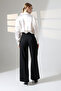 Buy Wide Leg Pants with Belt Accessories Palazzo Pants - 7