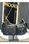 Women's Suede Sports Large Size Bag Black