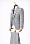 Men's Italian Cut S Slim Fit Y Vest Set Suit - 7500 - 2